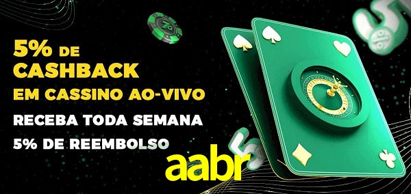 Promoções do cassino ao Vivo aabr